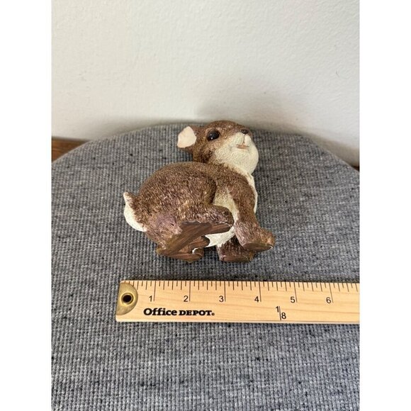 Naturecraft Pair Of Bunny Rabbit Resin Brown Tan White Cream Decor Statue Figuri - Picture 15 of 16